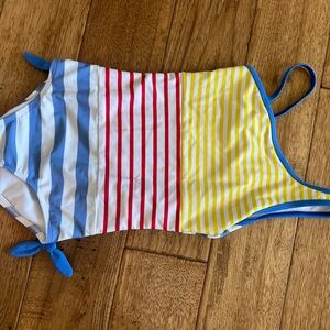 Lands' End Blue and White Swimwear